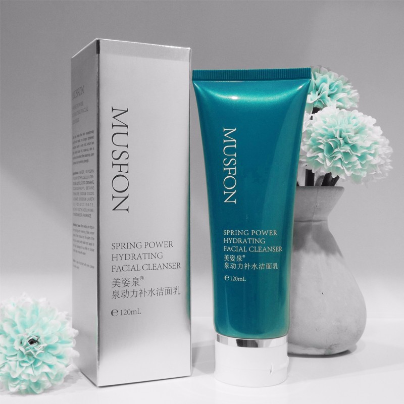 美姿泉泉?jiǎng)恿ρa(bǔ)水潔面乳批發(fā)，研美化妝品廠供應(yīng)